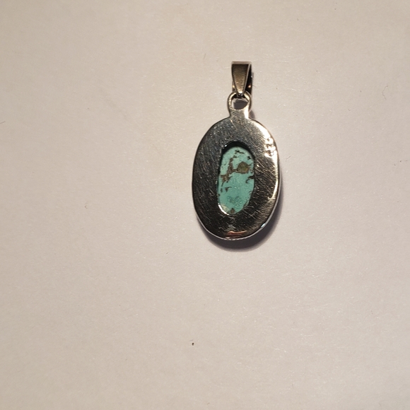 Sterling Silver Turquoise Pendant - Picture 4 of 5